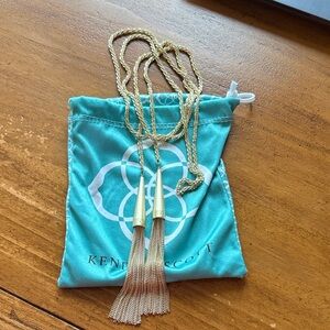 Kendra Scott Gold Chain Tassel Necklace